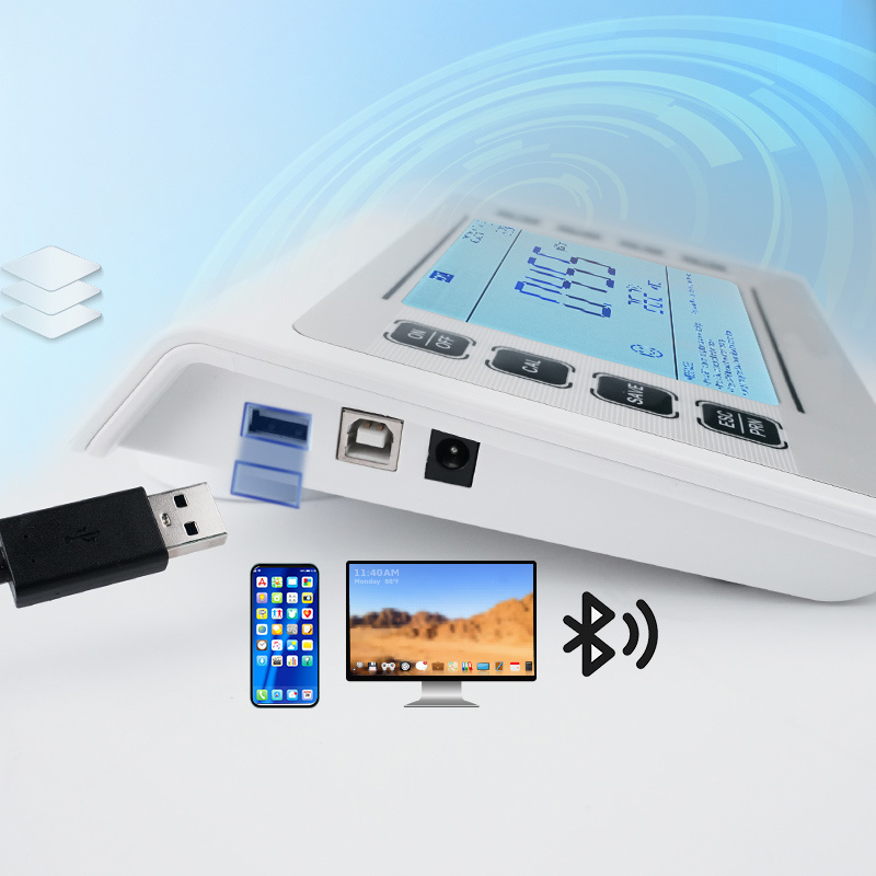Qiujing หน้าจอ LED ที่สะดวกสบายที่เก็บข้อมูลขนาดใหญ่ในตัวการพิมพ์ Bluetooth ไร้สายเครื่องมือวัดค่าการนำไฟฟ้าที่ทนทาน P902 Qiujing หน้าจอ LED ที่สะดวกสบายที่เก็บข้อมูลขนาดใหญ่ในตัวการพิมพ์ Bluetooth ไร้สายเครื่องมือวัดค่าการนำไฟฟ้าที่ทนทาน P902